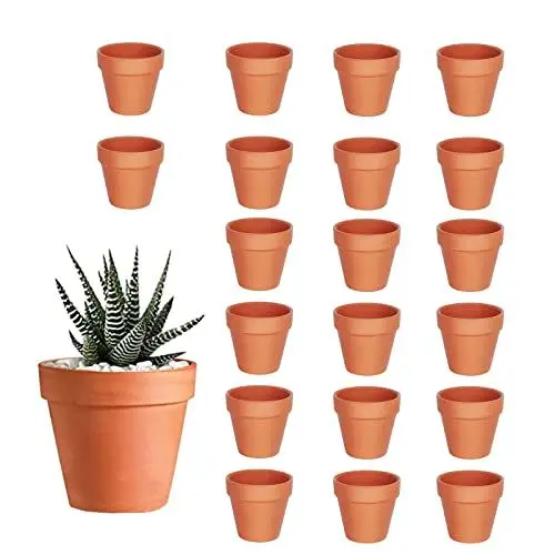 Produktbild: HDKAJL Tontöpfe Klein, 20 Stück Mini Blumentopf, Tontöpfe zum Basteln, 3.5cm Klein Terrakotta Töpfe mit Abflussloch, Keramik Blumentöpfe für Pflanzen im Innen und Außenkaktus Sukkulenten Hauspflanzen