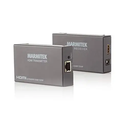 Produktbild: HDMI Extender LAN - Marmitek MegaView 90 - CAT 5e/6 Kabel oder Netzwerk (IP/LAN) - 1080p - 120m - Zusätzliche Empfänger Möglich - HDMI Extender Über Vorhandenes Netzwerk - Plug & Play