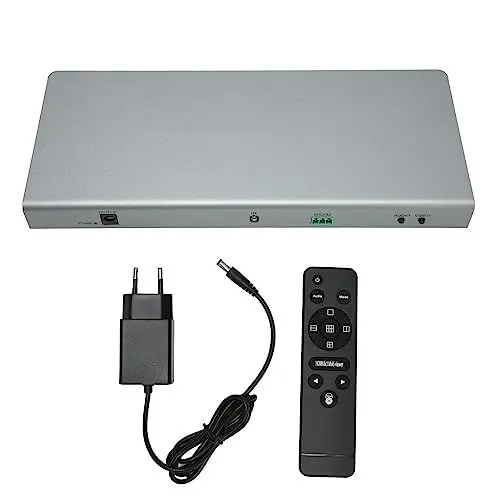 Produktbild: HDMI Multiviewer Switch 8x1, 4K Seamless Switcher HDMI-Bildschirmsplitter 8 in 1 Out mit Fernbedienung für Computer Laptop DVD-Player Camcorder Usw (EU-Stecker)