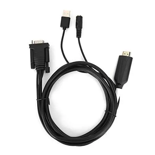 Produktbild: HDMI zu VGA Adapter, HDMI zu VGA Konverter Digital zu Analog Transformator mit 1,8 M Kabel USB