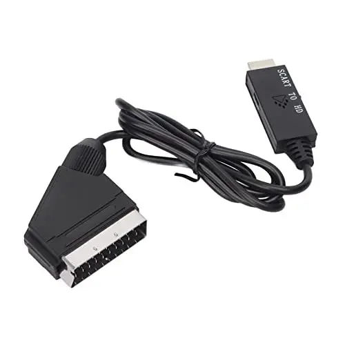 Produktbild: HDMI-zu-SCART-Konverter, 1080P HD-Digitalvideo, HDMI-zu-Analog-Video und L/R-Audio-Adapter, Unterstützt DVI, für CRT/VHS/DVD CVBS-Wiedergabe