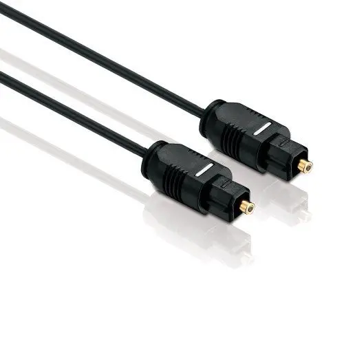 Produktbild: HDSupply TC010-005 Toslink S/PDIF Audio Kabel, optisch LWL, Stecker-Stecker, Ø 2,2mm, 0,50m, schwarz