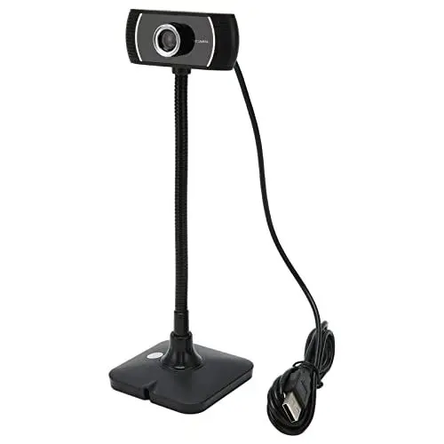 Produktbild: HD-Webcam, USB-Webkamera mit Manuellem Fokus und Mikrofon, USB-Webcam für Desktop-Laptops, für Videoanrufe, Aufzeichnung von Konferenzen