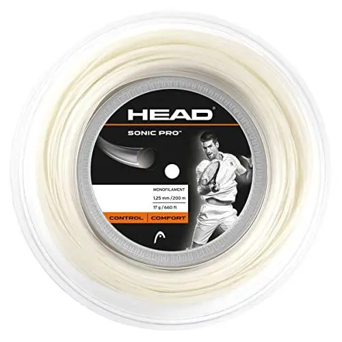 Produktbild: HEAD Herren sonic pro™ rol Tennis Saite, Weiß, 17 EU