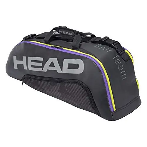 Produktbild: Head Tennis Tasche Damen,Tennis Tasche, Tennis Tasche Nike,Tennis Tasche Wilson,Angie Kerber Tennis Tasche,artengo Tasche Tennis Tour Team 6R Combi Tennistasche, schwarz, 6 Racquets