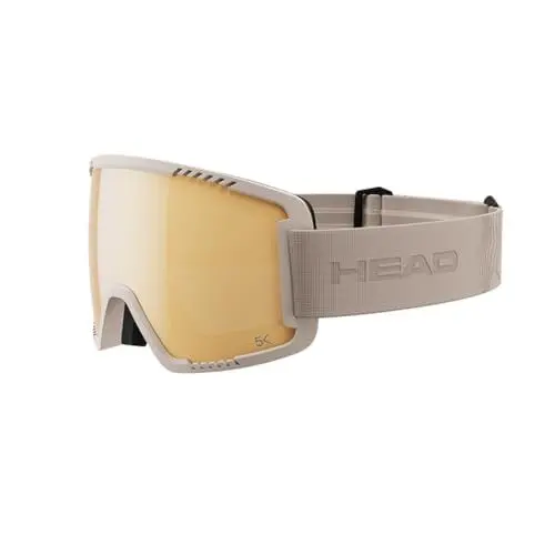 Produktbild: HEAD Unisex-Adult CONTEX PRO 5K Ski-und Snowboardbrille, Gold/Sand, M