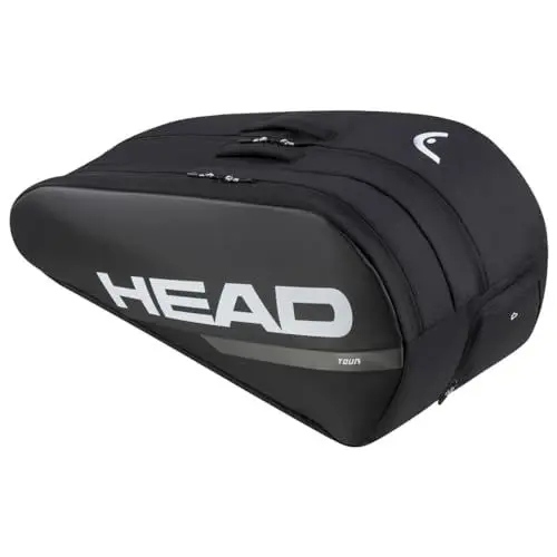 Produktbild: HEAD Unisex-Adult Tour Racket Bag L Tennistasche, Schwarz/Weiß, L