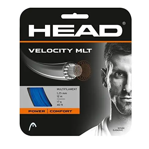 Produktbild: HEAD Unisex-Adult Velocity MLT Set Tennis-Saite, Blau, 1.25 mm / 17 g