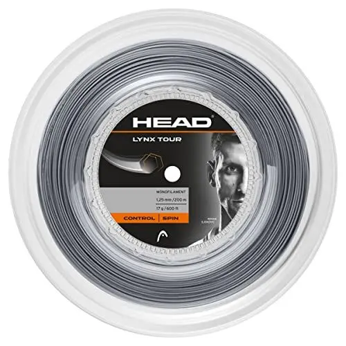 Produktbild: HEAD Unisex-Erwachsene Lynx Tour Reel Tennis-Saite, grau, 17