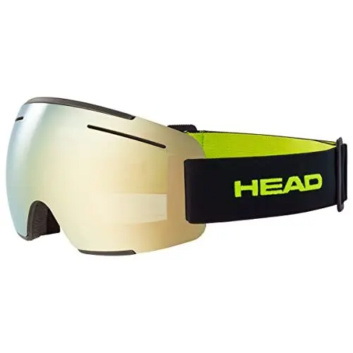 Produktbild: HEAD Unisex – Adult F-LYT Goggles Skibrille, Lime/schwarz, L