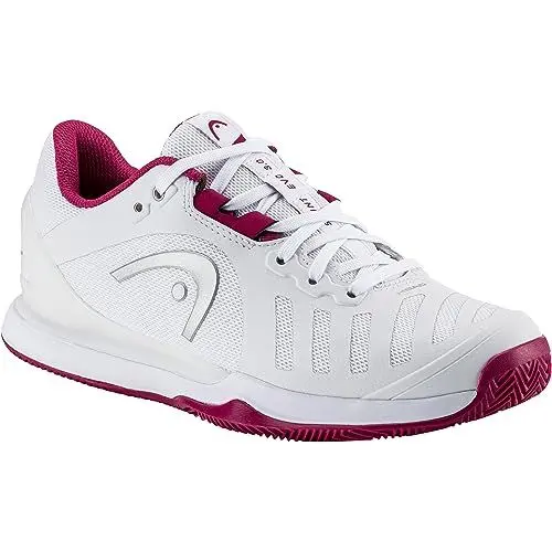 Produktbild: HEAD Women's Sprint Evo 3.0 Clay Schuhe, White/Berry, 38 EU