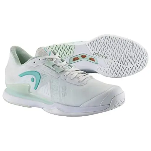 Produktbild: HEAD Women's Sprint Pro 3.5 Women Tennisschuh, White/Aqua, 38.5