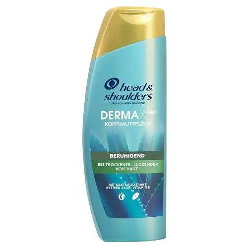 Produktbild: Head & Shoulders DermaXPro Beruhigende Pflege Anti-Schuppen-Shampoo 250ml mit Aloe Vera-Extrakt und Ceramide-Komplex, Hilft, Trockene, Juckende Kopfhaut zu Beruhigen und die Hautbarriere zu Stärken