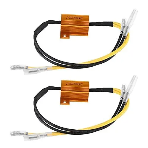 Produktbild: LED-Widerstand, 25W 6.8​ΩJ Motorrad LED-Blinker-Kontrollleuchte Lastwiderstand Fix Error Flash Controller
