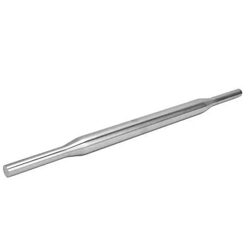 Produktbild: Headerbs Nudelholz aus Edelstahl, Tragbarer Professioneller Pizzateigroller, Kleine Größe für die Küche zu Hause, Leicht zu Reinigen, Breites Anwendungsspektrum (Länge 43,6 cm)