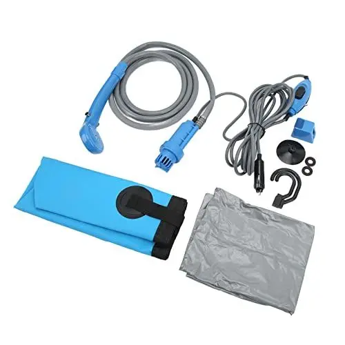 Produktbild: Headerbs Tragbare Camping-Dusche, Zusammenklappbares Eimer-Set, 12 V, 20 L Fassungsvermögen für Außenduschen, Camping, Autowaschen
