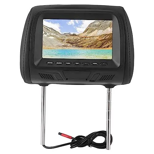 Produktbild: Headres DVD-Player für das Auto, 7-Zoll-Auto-Kopfstützen-Multimedia-Player, Tragbarer Automonitor, mit Ständer auf der Rückseite