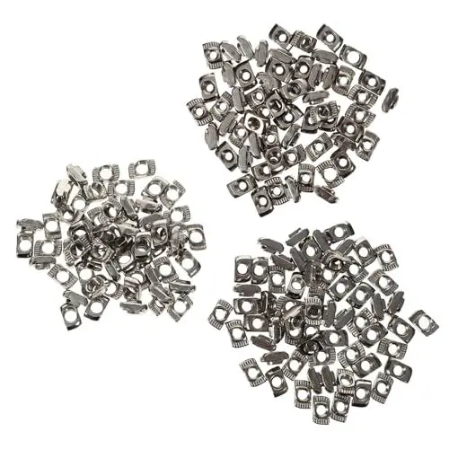 Produktbild: HEALEEP 180stücke Slot Nutensteine Hammerkopf-muttern Kohlenstoffstahl Für Aluminiumprofile Rostbeständig Praktisch Für Industrielle Anwendungen