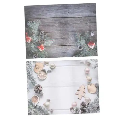 Produktbild: HEALEEP 1Stk Weihnachtshintergrundpapier Weihnachtliche Fotohintergründe Weihnachts Hintergrundpapier Winterurlaub Kulisse Wandteppich mit Weihnachtselementen Weihnachtskamin Tapisserie