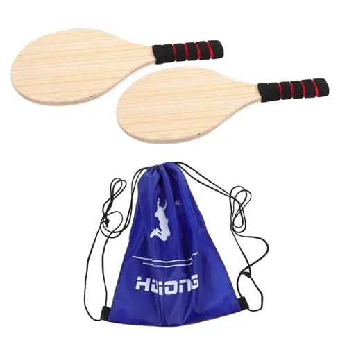 Produktbild: HEALEEP 1 Satz Cricket-Brett Paddelballspielzeug Aus Holz Schläger Für Wasserball Strandballschläger Holzballpaddel Outdoor-badmintonschläger Tragbare Plastik Kind Tischtennis Erwachsener