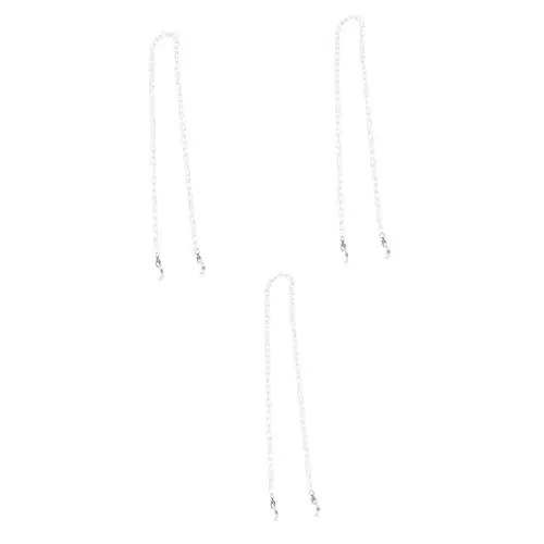 Produktbild: HEALEEP 3 Stk Maskenbrillenkette Kettenhalsband Maske Brillenband Koreanisch Halskette Maskenband Aufhängebänder für Masken Gold Lanyard schmücken Acryl