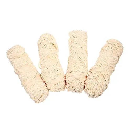 Produktbild: HEALEEP 4 Stück Buntes Goldsamtgarn Samtgarn zum Häkeln Schalfadenmaterial Babygarn Häkeldecke Häkelgarn gestrickte Decke Chenillefaden Chenille-Wolle grobe Wolle Lieferungen Häkelnadel