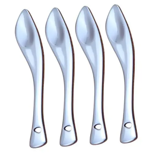 Produktbild: HEALEEP 4stücke Metall Kosmetik Löffel Für Gesicht Creme Werkzeuge Portionierer Applikator Für Augencreme Essenzen Öl Hautpflegeprodukte