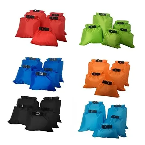 Produktbild: HEALEEP 5 STK schwimmender Trockensack Seesack-Rucksack Segelausrüstung Bootstasche Leichter Trockensack Kajak-Trockensack treibende wasserdichte Tasche Multifunktion fünfteiliges Set