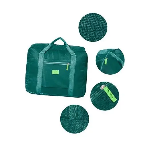 Produktbild: HEALEEP Reisetasche Faltbar Groß Kapazität Leichtes Gepäck Tasche Für Reisen Outdoor Gym Camping Handtasche Mit Reißverschluss Lake Green