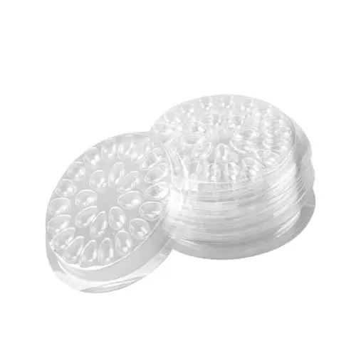 Produktbild: Healeved 10stücke Transparente Gasket Extensions Tray Für Wimpernverlängerung Praktische Klebehilfe Für Eyelash Glue Leicht Zu Handhaben