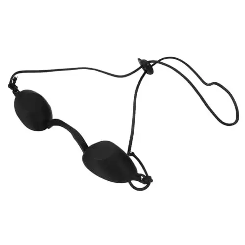 Produktbild: Healeved 10St ipl schutzbrille schwarze Brille Haar Infrarot Augenbinde schutzbrillen eine Sonnenbrille Schlafmaske Augenklappe ipl augenschutz UV Gläser Schwarzer Film Badebett reisen Glas