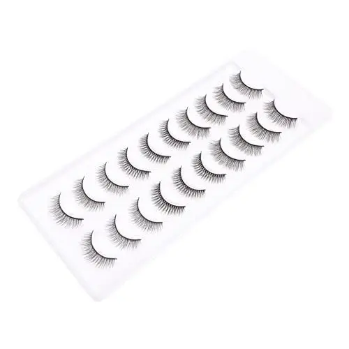 Produktbild: Healeved 10 Paar Falsche Wimpern Lockige Wimpern Make Up Wimpern Wimpernverlängerung Wimpernverlängerung Natürliche Wimpern Dichte Wimpern Bühnenwimpern Mehrschichtige Wimpern 3D