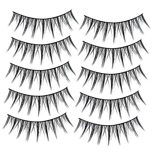 Produktbild: Healeved Künstliche Wimpern 10er-pack Flauschig Und Kurz Natürliche Falsche Wimpern Einfache Anwendung Perfekt Für Den Alltag Und Partys