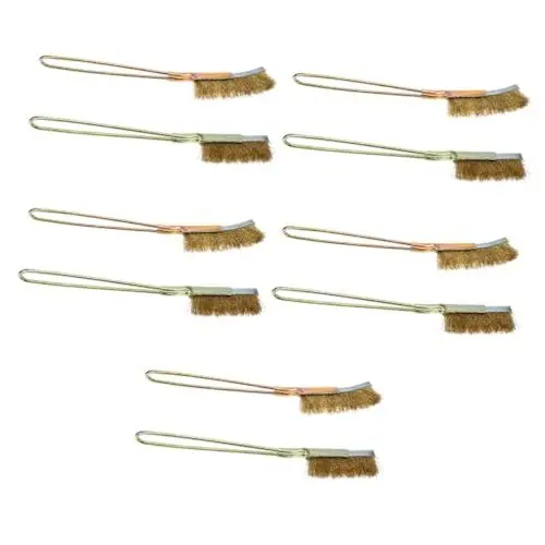 Produktbild: Healeved 10 Stk Reinigungsbürste grillrost bbq grill wäscher reinigungsmittel für grillgrills Grillbürste Teilt kratzen malen Rostbürste Drahtbürste Kupferkabel