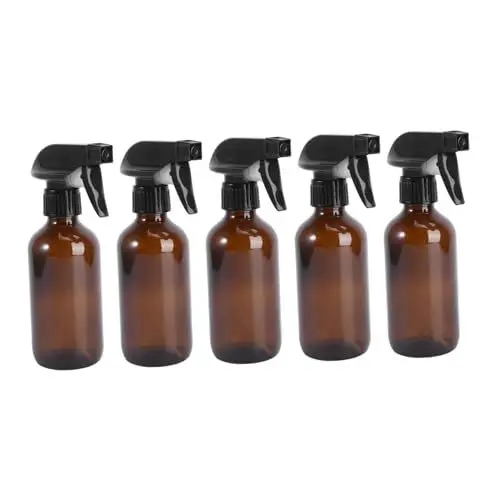 Produktbild: Healeved 10 Stk Wassersprüher Reisebehälter für Flüssigkeiten Sprühflasche Wasserflaschensprüher für Haare Zubehör für Wasserflaschen Saugnäpfe Handseifenspender aus Schaumstoff Nebel Brown