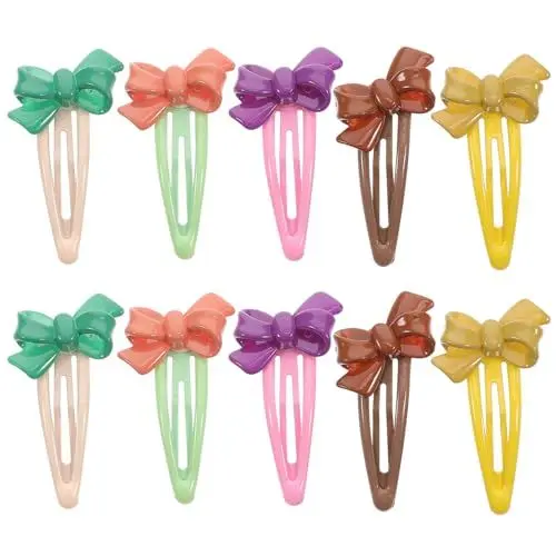 Produktbild: Healeved 10st Haarnadel Haarnadel Schleife Haarspangen Haarspange Für Frauen Kinderaccessoires Für Mädchen Haarspangen Für Kleine Mädchen Haarschmuck Für Kleine Mädchen Haarspangen Süß Harz