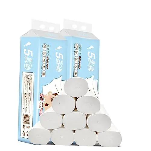Produktbild: Healeved 12 Rollen Set Toilettenpapier zu Hause paketpapier packpapier toillenpapier wickelpapier toilet roll tolettenpapier toilet paper Seidenpapier für zu Hause Taschentuch Weiß