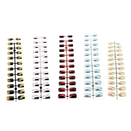 Produktbild: Healeved 144St Nagelpflaster tragen kunstnägel künstliche nägel manikürsets nailkndy nageloel falscher Fingernagel Haarspangenständer nagelschellen DIY tragbare Patches Nagelkunst-Dekor Abs