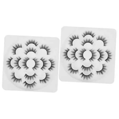 Produktbild: Healeved 14 Paar Künstliche Wimpern Künstliche Wimpern Kunstwimpern Dicke Wimpern Make Up Wimpern Dichte Wimpern Bühnenwimpern Wimpernverlängerung Künstliche Wimpern