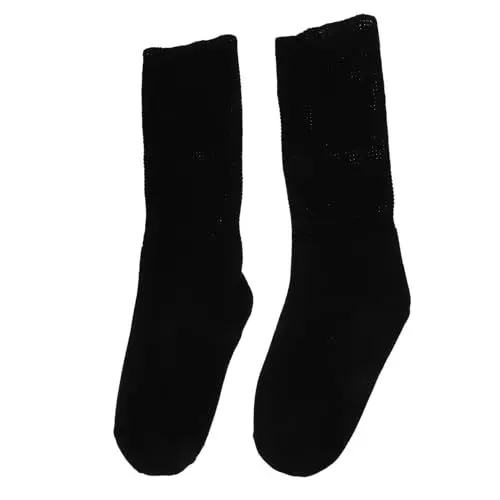 Produktbild: Healeved 1 Paar Diabetische Baumwoll Socken Gegossene Socken Socken Warme Socken Für Männer Thermische Socken Herren Schwarze Socken Zubehör Für Diabetiker Baumwolle Black