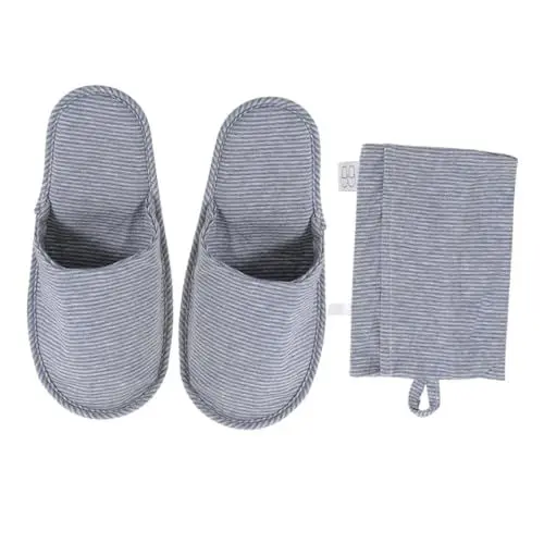 Produktbild: Healeved 1 Paar Faltbare Hausschuhe Schlupf Pantoffel Fleece-hausschuhe Hausschuhe Frauen Spa Sommer Hausschuhe Flauschige Hausschuhe Faltbare Sandalen Dianzhu-baumwolle·· Wildledersohle