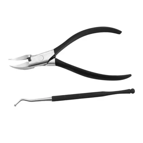 Produktbild: Healeved Nagelknipser-set 2-teilig Maniküre-werkzeug-set Aus Edelstahl Zehennagelschneider Und Für Den Heimgebrauch