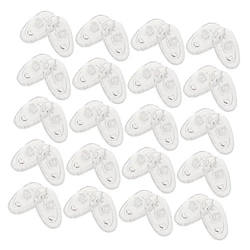 Produktbild: Healeved 50stücke Rutschfeste Silikon Nasenpads Für Brillen Anti-skid Brillen Nasenpolster Hochwertige Für Besseren Halt Und Anpassung