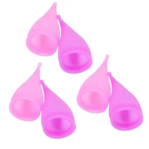 Produktbild: Healeved 6stücke Silikon Menstruationstassen Für Frauen Monatskollektor Und Abflussfrei
