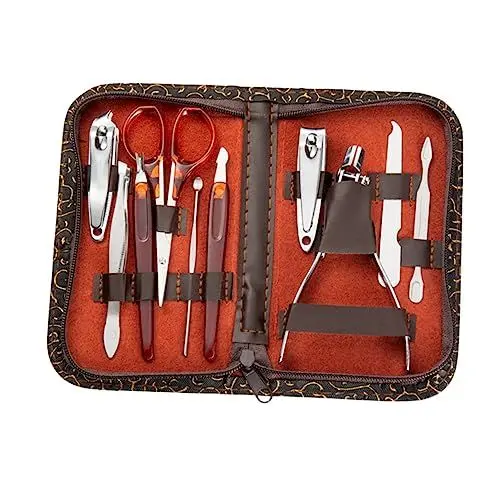 Produktbild: Healeved Nagelknipser-set 10-teiliges Maniküre-scheren-set Nagelschneidewerkzeuge Nagelzangen Nagelhautzangen Nagelfeilen