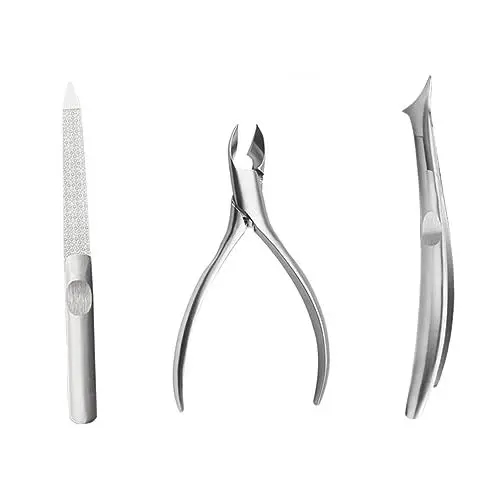 Produktbild: Healeved 1 Satz Nagelzange Zehennagelschere Maniküreschneider. Nagelhautschneider Nagelschneider Pedikürezange Der Trimmer Nagelhautschieber Nagelhautzange Drücker Silver Rostfreier Stahl