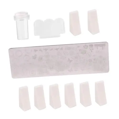 Produktbild: Healeved Erstellen Sie Atemberaubende Nail Art 11-teiliges Nail Art Print Set Einfach Zu Verwendende Stempelvorlagen Teilen Sie Mit Freunden