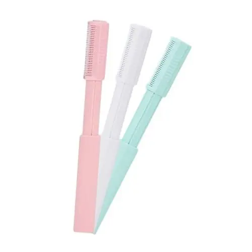 Produktbild: Healeved 1 Satz Rasiermesser Augenbrauenformer Eyebrow Contouring Eyebrow Shaver Sicherheitsrasierer Farben Mischen Kosmetiktäschchen Gesichtshaar Brow Trimmer Razor Augenbrauenrasierer 3st