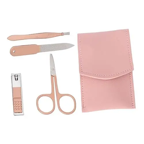 Produktbild: Healeved 1 Stück Nagelkunstwerkzeug Augenbrauen-Schönheitsschere Nagelschneider-Kit nagelschere fussnägel fingernagelschere Augenbrauenpinzetten-Scheren-Kit Nagelmanikürefeile Pediküre