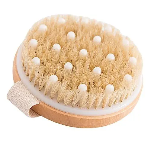 Produktbild: Healeved Exfolierende Körperbürste Aus Holz Griff Praktische Bad Massagebürste Für Sanftes Peeling Und Hautreinigung Khaki